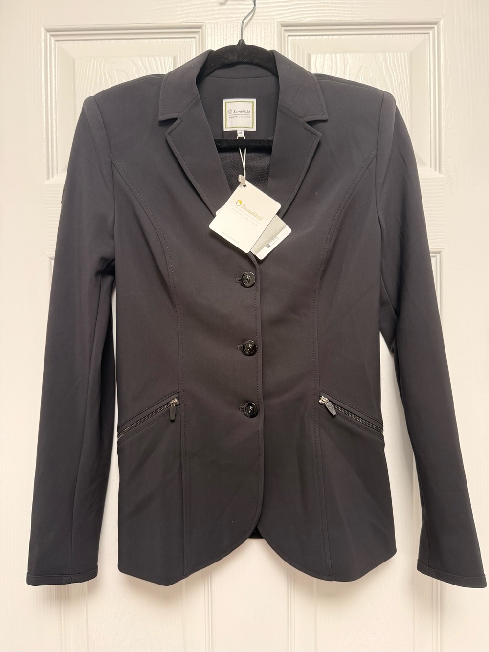 Samshield‎ Competition Coat Show Jacket Black Premium Line size 36 US 4 NWT